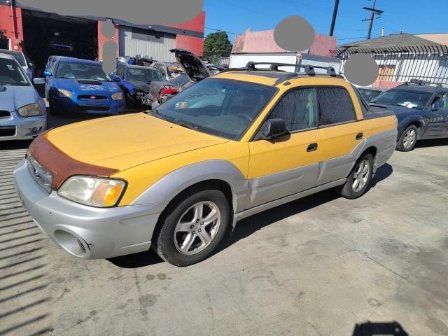 4S4BT62CX37111205 - 2003 SUBARU BAJA SPORT YELLOW photo 2