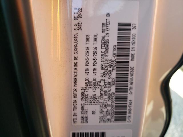 3TYRX5GN2NT065930 - 2022 TOYOTA TACOMA ACCESS CAB Ақ фото 12