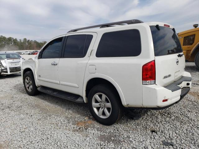 5N1AA08C38N614213 - 2008 NISSAN ARMADA SE WHITE photo 2