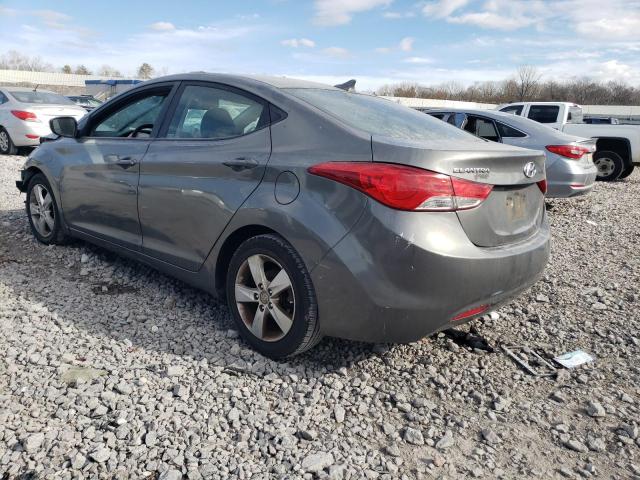 5NPDH4AE0DH296724 - 2013 HYUNDAI ELANTRA GLS GRAY photo 2