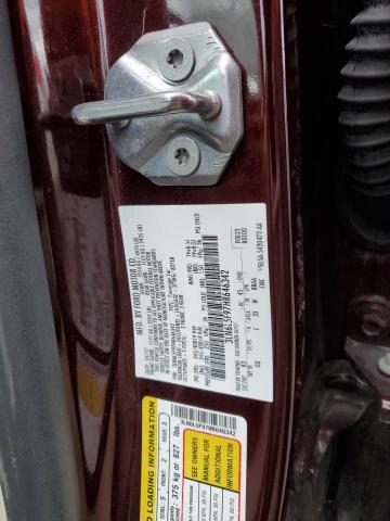 3LN6L5F97HR646342 - 2017 LINCOLN MKZ RESERVE ბურგუნდია ფოტო 12