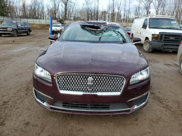3LN6L5F97HR646342 - 2017 LINCOLN MKZ RESERVE ბურგუნდია ფოტო 5