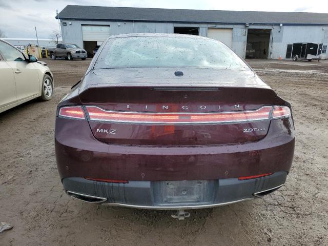 3LN6L5F97HR646342 - 2017 LINCOLN MKZ RESERVE ბურგუნდია ფოტო 6
