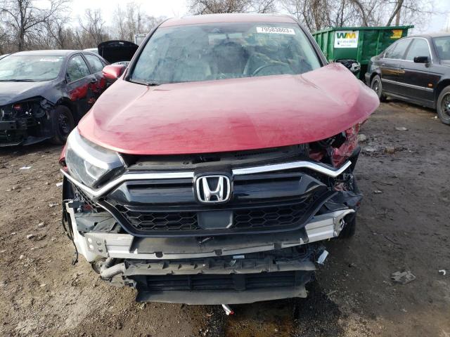 7FARW2H51ME007021 - 2021 HONDA CR-V EX BURGUNDY photo 5