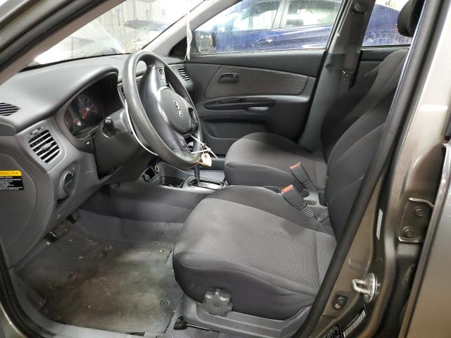 KNADH4A39B6930843 - 2011 KIA RIO BASE GRAY photo 7