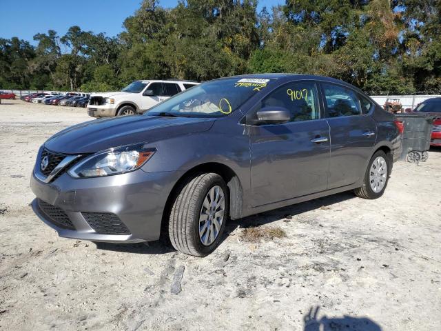 3N1AB7AP4HY314743 - 2017 NISSAN SENTRA S GRAY photo 1