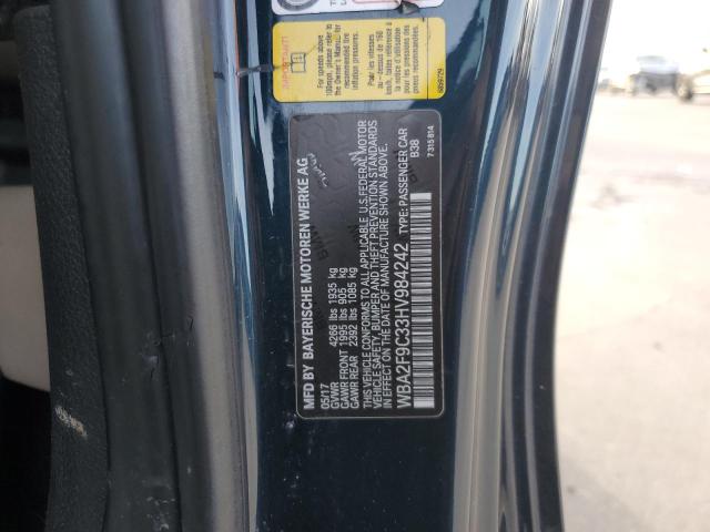 WBA2F9C33HV984242 - 2017 BMW 230I CHARCOAL photo 12