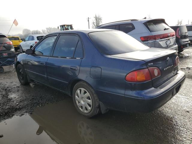 1NXBR12E01Z444238 - 2001 TOYOTA COROLLA CE BLUE photo 2