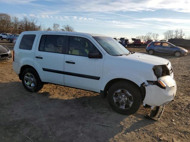 5FNYF3H20EB020234 - 2014 HONDA PILOT LX WHITE photo 4