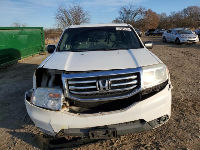 5FNYF3H20EB020234 - 2014 HONDA PILOT LX WHITE photo 5