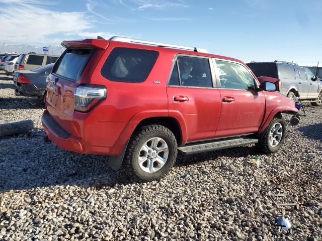 JTEBU5JR0J5514129 - 2018 TOYOTA 4RUNNER SR5/SR5 PREMIUM წითელი ფოტო 3