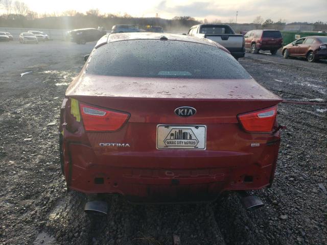 5XXGM4A74FG415318 - 2015 KIA OPTIMA LX RED photo 6