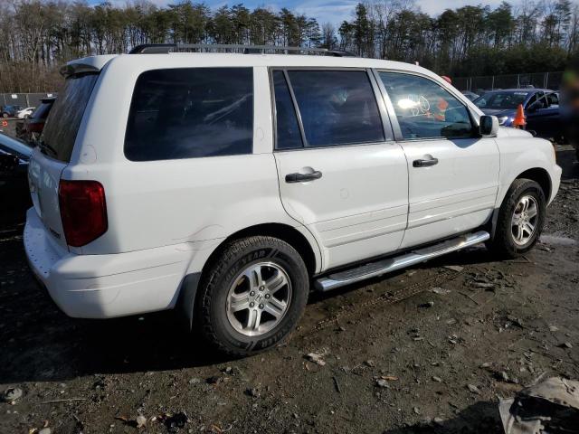 5FNYF18595B045096 - 2005 HONDA PILOT EXL WHITE photo 3