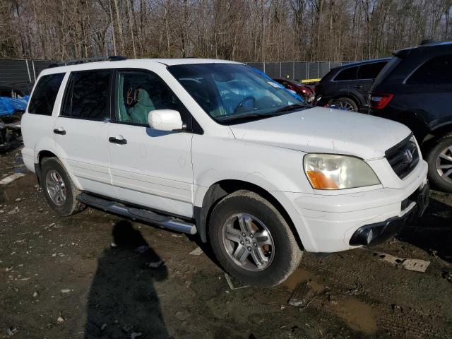 5FNYF18595B045096 - 2005 HONDA PILOT EXL WHITE photo 4