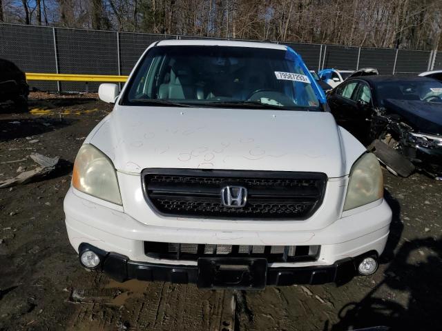 5FNYF18595B045096 - 2005 HONDA PILOT EXL WHITE photo 5