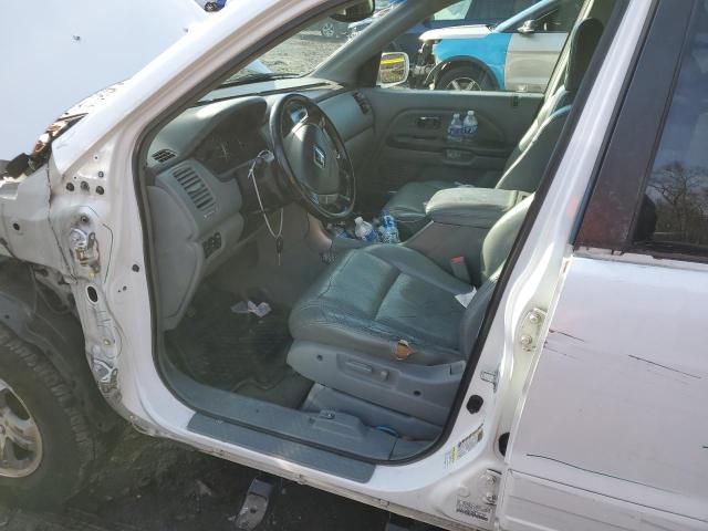 5FNYF18595B045096 - 2005 HONDA PILOT EXL WHITE photo 7