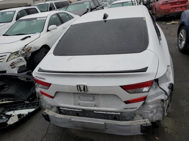 1HGCV1F32NA057938 - 2022 HONDA ACCORD SPORT WHITE photo 6