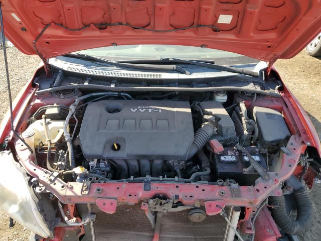 1NXBU4EE5AZ207448 - 2010 TOYOTA COROLLA BASE RED photo 11