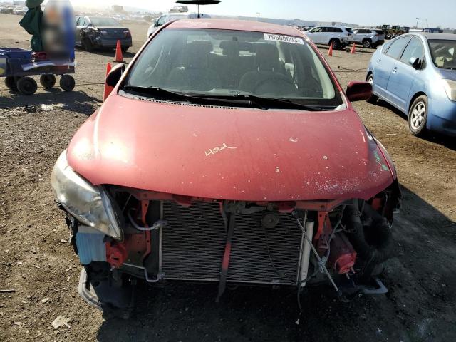 1NXBU4EE5AZ207448 - 2010 TOYOTA COROLLA BASE RED photo 5