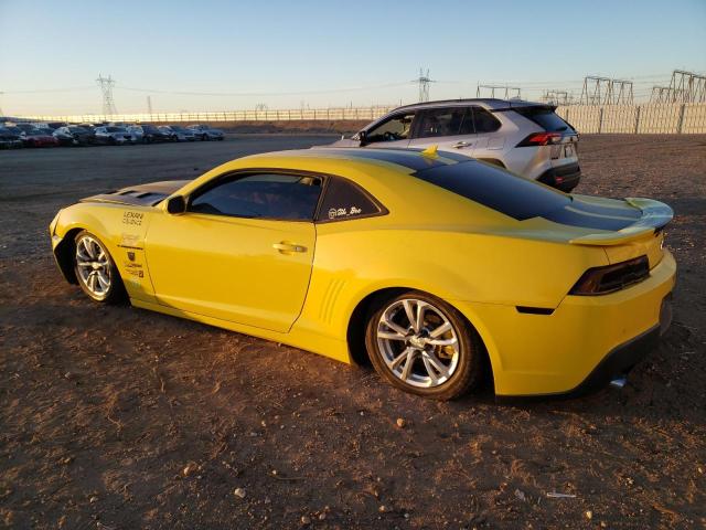 2G1FB1E3XE9187024 - 2014 CHEVROLET CAMARO LT YELLOW photo 2