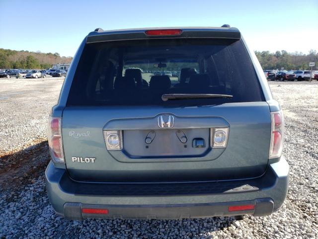 5FNYF28787B046086 - 2007 HONDA PILOT EXL TEAL photo 6