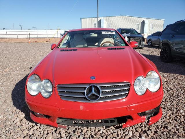WDBSK75F03F017633 - 2003 MERCEDES-BENZ SL 500R RED photo 5