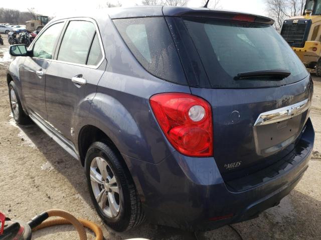 2GNALAEK1E6269528 - 2014 CHEVROLET EQUINOX LS BLUE photo 2