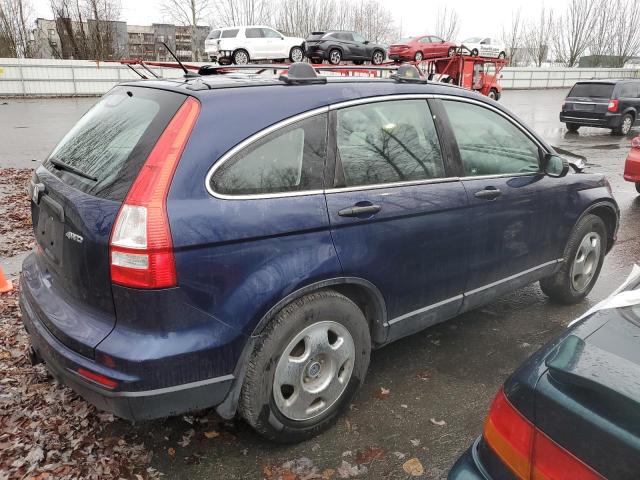 5J6RE4H35AL009690 - 2010 HONDA CR-V LX BLUE photo 3