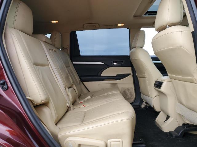 5TDJKRFH4ES012236 - 2014 TOYOTA HIGHLANDER XLE BURGUNDY photo 11