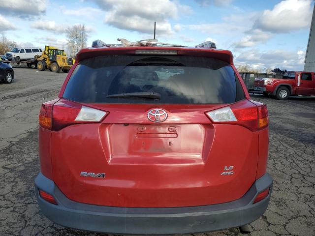 2T3BFREV6FW350253 - 2015 TOYOTA RAV4 LE RED photo 6