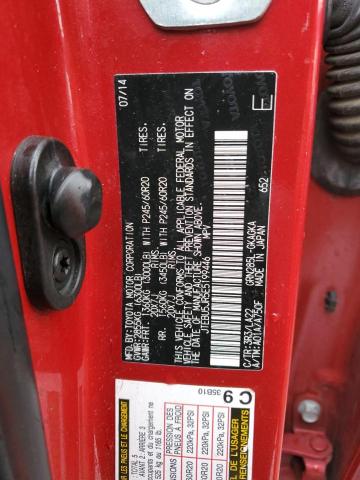 JTEBU5JR5E5199446 - 2014 TOYOTA 4RUNNER SR5 RED photo 12