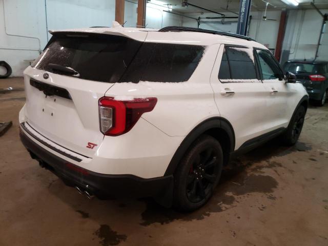 1FM5K8GC1LGB77971 - 2020 FORD EXPLORER ST WHITE photo 3