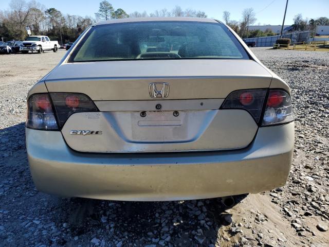 1HGFA16598L080796 - 2008 HONDA CIVIC LX TAN photo 6