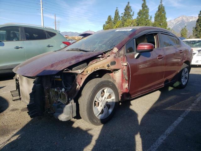 2HGFB2F59FH521100 - 2015 HONDA CIVIC LX BURGUNDY photo 1