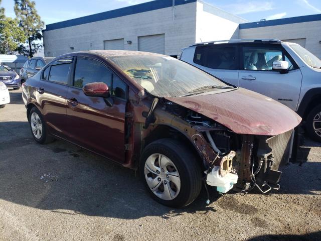 2HGFB2F59FH521100 - 2015 HONDA CIVIC LX BURGUNDY photo 4