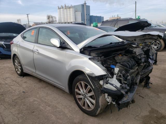 KMHDH4AE7EU054208 - 2014 HYUNDAI ELANTRA SE SILVER photo 4