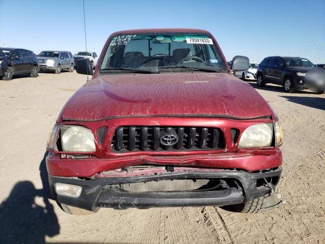 5TESN92N21Z875461 - 2001 TOYOTA TACOMA XTRACAB PRERUNNER RED photo 5