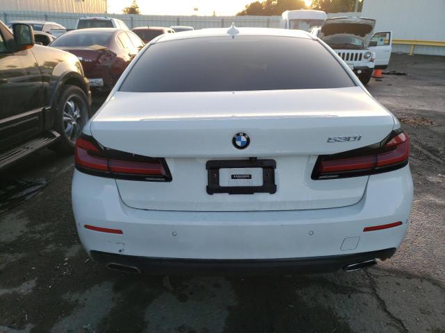 WBA53BH06MCF82171 - 2021 BMW 530 I WHITE photo 6