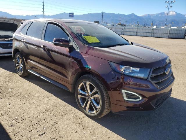 2FMPK4AP8HBC34727 - 2017 FORD EDGE SPORT BURGUNDY photo 4