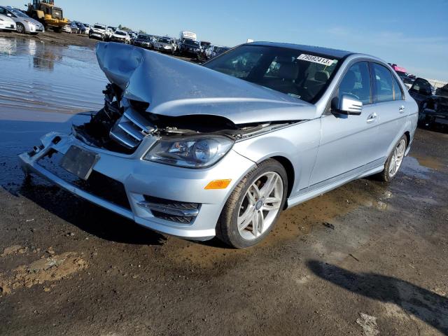 WDDGF4HB0DA793896 - 2013 MERCEDES-BENZ C 250 SILVER photo 1