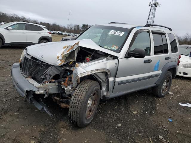 1J4GL48K96W171218 - 2006 JEEP LIBERTY SPORT SILVER photo 1