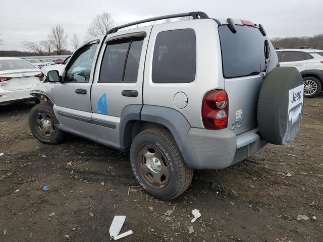 1J4GL48K96W171218 - 2006 JEEP LIBERTY SPORT SILVER photo 2