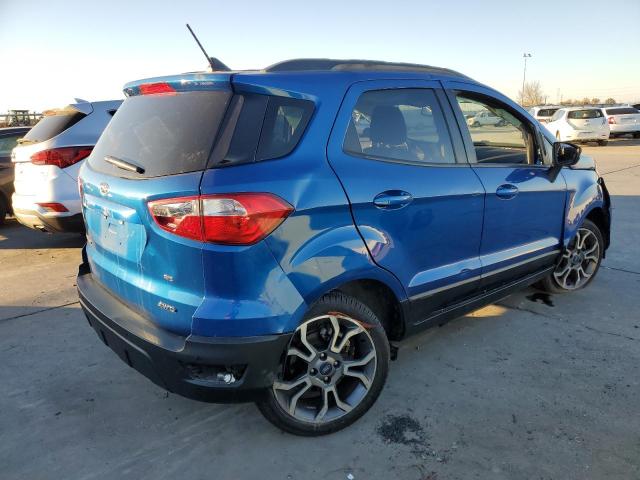 MAJ6P1ULXJC224141 - 2018 FORD ECOSPORT SE BLUE photo 3