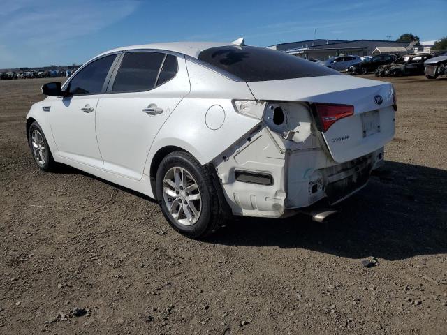 KNAGM4A70D5333682 - 2013 KIA OPTIMA LX WHITE photo 2