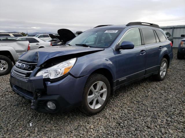 4S4BRBHC9D3231973 - 2013 SUBARU OUTBACK 2.5I PREMIUM BLUE photo 1