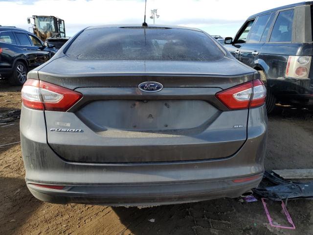 3FA6P0H73GR193722 - 2016 FORD FUSION SE GRAY photo 6