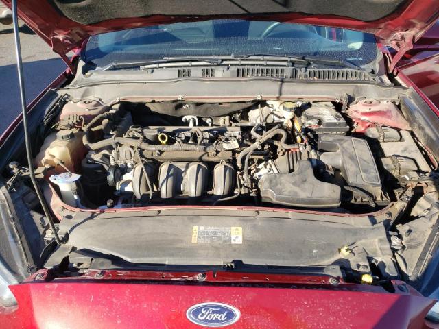 1FA6P0H70F5119272 - 2015 FORD FUSION SE BURGUNDY photo 11