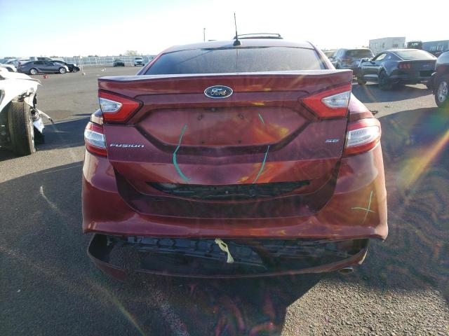 1FA6P0H70F5119272 - 2015 FORD FUSION SE BURGUNDY photo 6