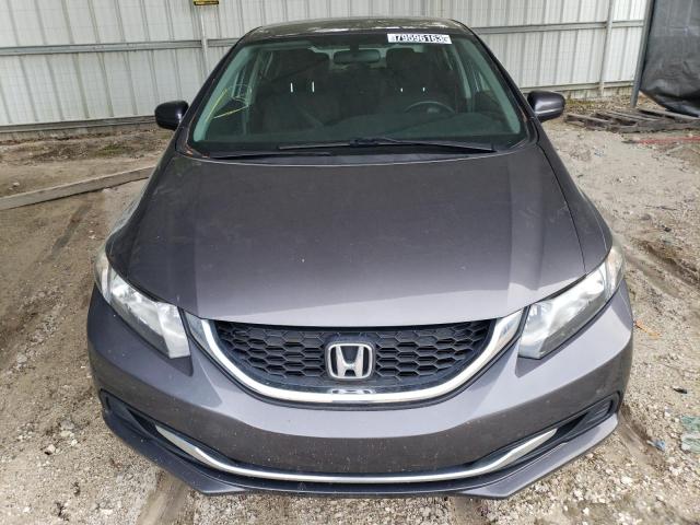 19XFB2E5XFE029350 - 2015 HONDA CIVIC LX GRAY photo 5