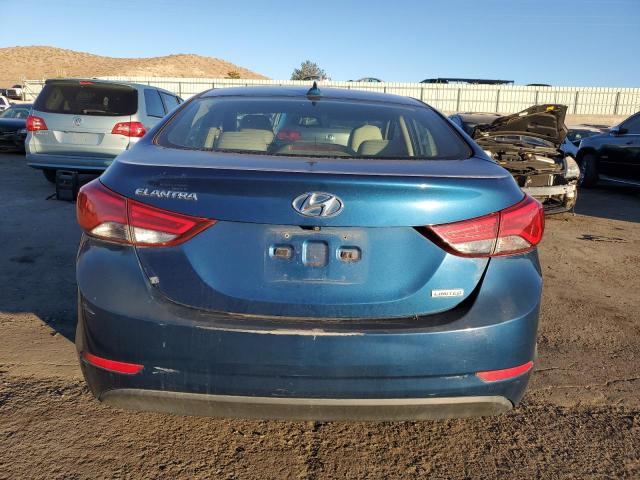 KMHDH4AE8EU036851 - 2014 HYUNDAI ELANTRA SE BLUE photo 6